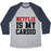 Virgin Teez  Baseball Tee Unisex Tri-Blend Baseball Tee / small / Athletic Gray / Navy NETFLIX IS MY CARDIO UNISEX TRI-BLEND BASEBALL TEE