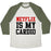 Virgin Teez  Baseball Tee Unisex Tri-Blend Baseball Tee / small / Oatmeal / Moss NETFLIX IS MY CARDIO UNISEX TRI-BLEND BASEBALL TEE