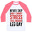 Virgin Teez  Baseball Tee Unisex Classic Baseball Tee / x-small / White/Neon Pink NEVER SKIP AND I CANNOT STRESS THIS ENOUGH LEG DAY UNISEX CLASSIC BASEBALL TEE