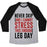 Virgin Teez  Baseball Tee Unisex Tri-Blend Baseball Tee / small / Athletic Gray / Black NEVER SKIP AND I CANNOT STRESS THIS ENOUGH LEG DAY UNISEX TRI-BLEND BASEBALL TEE