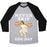 Virgin Teez  Baseball Tee Unisex Tri-Blend Baseball Tee / small / Athletic Gray / Black NEVER SKIP EGG DAY JESUS UNISEX TRI-BLEND BASEBALL TEE
