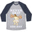 Virgin Teez  Baseball Tee Unisex Tri-Blend Baseball Tee / small / Athletic Gray / Navy NEVER SKIP EGG DAY JESUS UNISEX TRI-BLEND BASEBALL TEE
