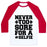 Virgin Teez  Baseball Tee Unisex Classic Baseball Tee / x-small / White/Red NEVER TOO SORE FOR A SELFIE UNISEX CLASSIC BASEBALL TEE