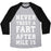 Virgin Teez  Baseball Tee Unisex Tri-Blend Baseball Tee / small / Athletic Gray / Black NEVER TRUST A FART AFTER MILE 15 UNISEX TRI-BLEND BASEBALL TEE