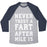 Virgin Teez  Baseball Tee Unisex Tri-Blend Baseball Tee / small / Athletic Gray / Navy NEVER TRUST A FART AFTER MILE 15 UNISEX TRI-BLEND BASEBALL TEE