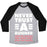 Virgin Teez  Baseball Tee Unisex Tri-Blend Baseball Tee / small / Athletic Gray / Black NEVER TRUST A RUNNER UNISEX TRI-BLEND BASEBALL TEE