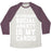 Virgin Teez  Baseball Tee Unisex Tri-Blend Baseball Tee / small / Oatmeal / Maroon NEVERENDING SOCIAL ANXIETY IS MY CARDIO WHITE PRINT UNISEX TRI-BLEND BASEBALL TEE