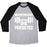 Virgin Teez  Baseball Tee Unisex Tri-Blend Baseball Tee / small / Athletic Gray / Black NEVERTHELESS SHE PERSISTED (FITNESS) UNISEX TRI-BLEND BASEBALL TEE