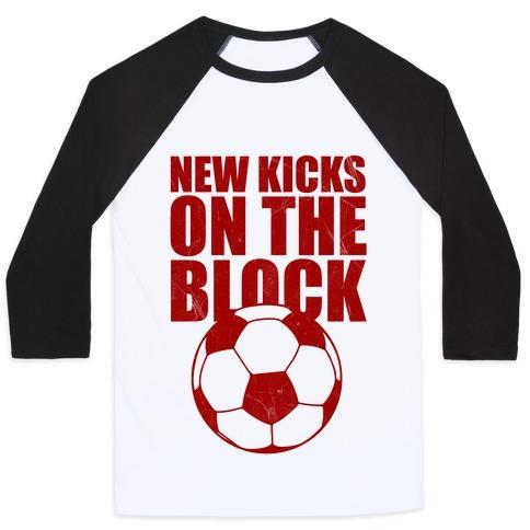 Virgin Teez  Baseball Tee Unisex Classic Baseball Tee / x-small / White/Black NEW KICKS ON THE BLOCK UNISEX CLASSIC BASEBALL TEE