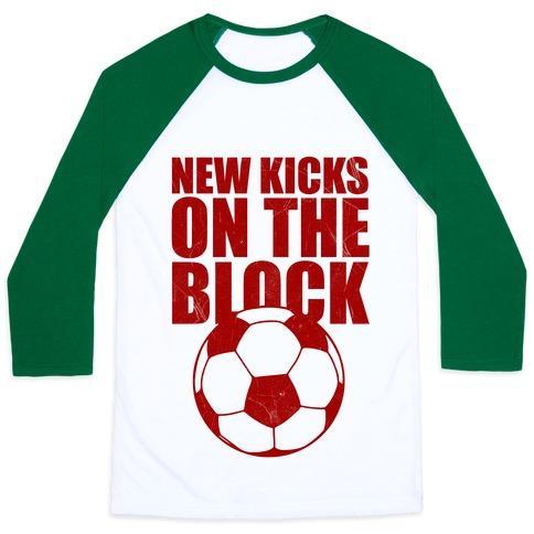 Virgin Teez  Baseball Tee Unisex Classic Baseball Tee / x-small / White/Dark Green NEW KICKS ON THE BLOCK UNISEX CLASSIC BASEBALL TEE