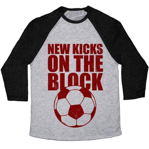 Virgin Teez  Baseball Tee Unisex Tri-Blend Baseball Tee / small / Athletic Gray / Black NEW KICKS ON THE BLOCK UNISEX TRI-BLEND BASEBALL TEE