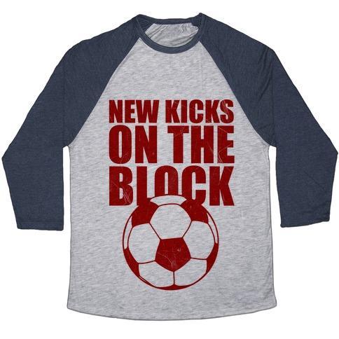 Virgin Teez  Baseball Tee Unisex Tri-Blend Baseball Tee / small / Athletic Gray / Navy NEW KICKS ON THE BLOCK UNISEX TRI-BLEND BASEBALL TEE
