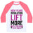 Virgin Teez  Baseball Tee Unisex Classic Baseball Tee / x-small / White/Neon Pink NEW YEARS RESOLUTION: LIFT MORE (ICE CREAM TO MY MOUTH) UNISEX CLASSIC BASEBALL TEE