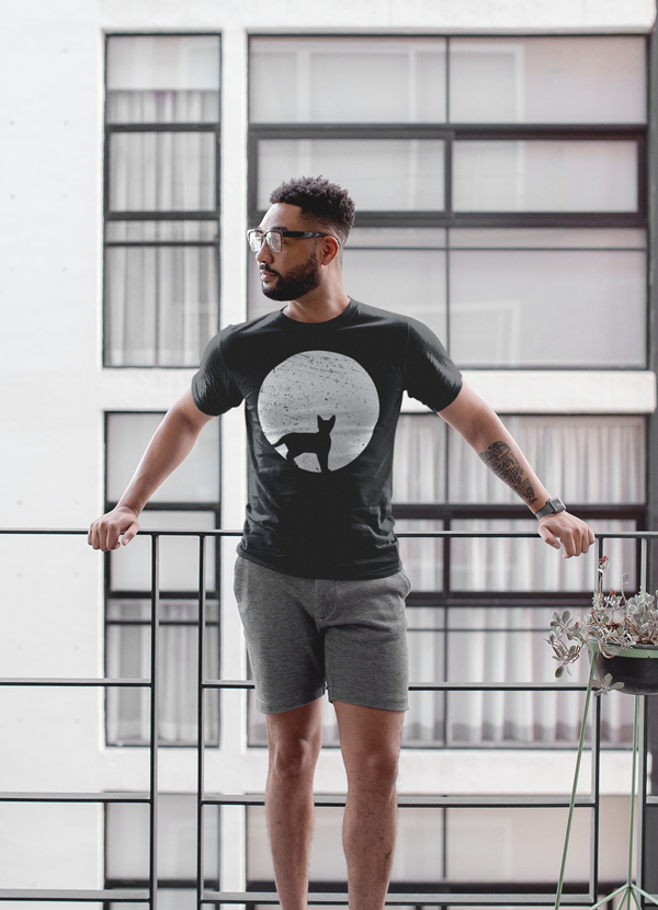 Virgin Teez T-SHIRT SMALL Night Cat T-shirt
