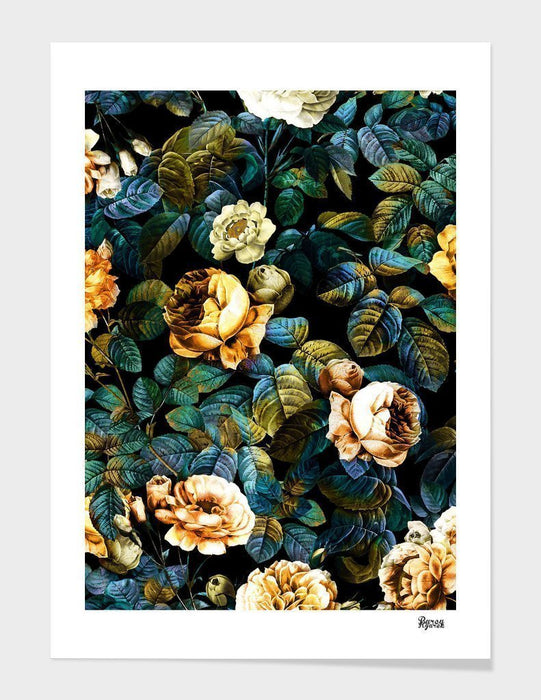LUVD Framed Art Prints Night Forest Frame