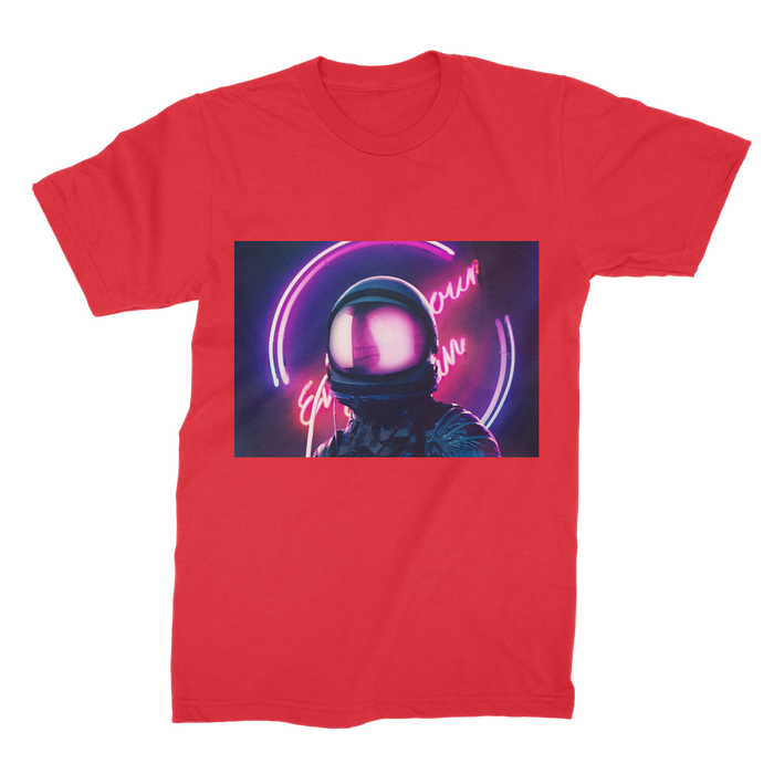 VIRGIN TEEZ Men T-Shirts Red / Male / S Night Just begin Premium Jersey Men's T-Shirt