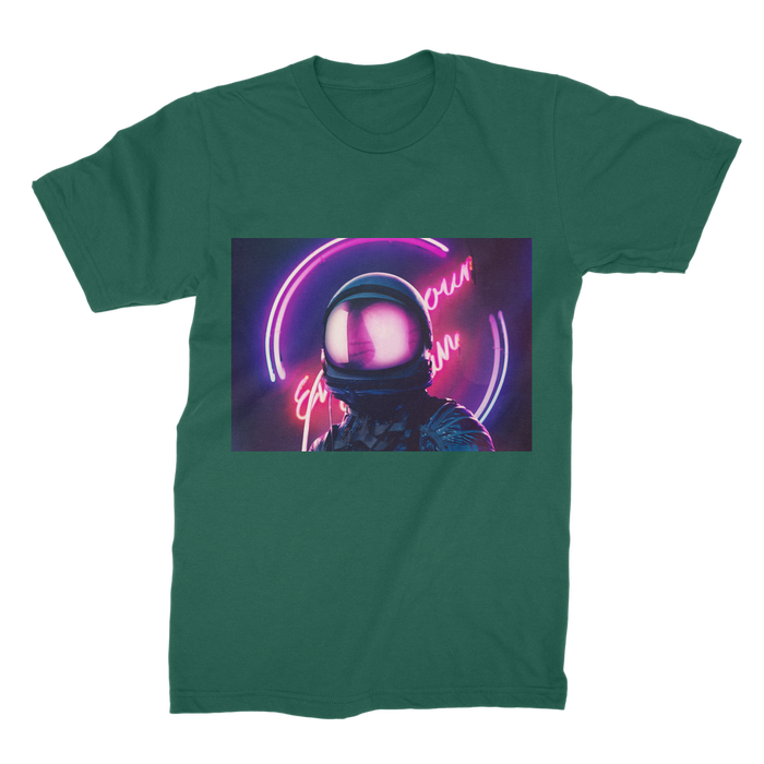 VIRGIN TEEZ Men T-Shirts Dark Green / Male / S Night Just begin Premium Jersey Men's T-Shirt