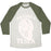 Virgin Teez  Baseball Tee Unisex Tri-Blend Baseball Tee / small / Oatmeal / Moss NIKSWOLA TESLA UNISEX TRI-BLEND BASEBALL TEE