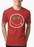 Virgin Teez T-shirt SMALL / Red Nirvana Smile Half Sleeves Melange T-shirt