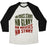 Virgin Teez  Baseball Tee Unisex Tri-Blend Baseball Tee / small / Oatmeal / Black NO GRASS STAINS NO GLORY UNISEX TRI-BLEND BASEBALL TEE