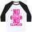 Virgin Teez  Baseball Tee Unisex Classic Baseball Tee / x-small / White/Black NO GUTS NO GLAMOUR UNISEX CLASSIC BASEBALL TEE