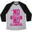 Virgin Teez  Baseball Tee Unisex Tri-Blend Baseball Tee / small / Athletic Gray / Black NO GUTS NO GLAMOUR UNISEX TRI-BLEND BASEBALL TEE
