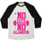 Virgin Teez  Baseball Tee Unisex Tri-Blend Baseball Tee / small / Oatmeal / Black NO GUTS NO GLAMOUR UNISEX TRI-BLEND BASEBALL TEE