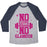 Virgin Teez  Baseball Tee Unisex Tri-Blend Baseball Tee / small / Athletic Gray / Navy NO GUTS NO GLAMOUR UNISEX TRI-BLEND BASEBALL TEE