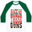 Virgin Teez  Baseball Tee Unisex Classic Baseball Tee / x-small / White/Dark Green NO HOLSTERS FOR THESE GUNS UNISEX CLASSIC BASEBALL TEE