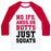 Virgin Teez  Baseball Tee Unisex Classic Baseball Tee / x-small / White/Red NO IFS, ANDS, OR BUTTS UNISEX CLASSIC BASEBALL TEE