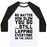 Virgin Teez  Baseball Tee Unisex Classic Baseball Tee / x-small / White/Black NO MATTER HOW SLOW UNISEX CLASSIC BASEBALL TEE