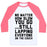 Virgin Teez  Baseball Tee Unisex Classic Baseball Tee / x-small / White/Neon Pink NO MATTER HOW SLOW UNISEX CLASSIC BASEBALL TEE