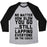 Virgin Teez  Baseball Tee Unisex Tri-Blend Baseball Tee / small / Athletic Gray / Black NO MATTER HOW SLOW UNISEX TRI-BLEND BASEBALL TEE