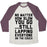 Virgin Teez  Baseball Tee Unisex Tri-Blend Baseball Tee / small / Oatmeal / Maroon NO MATTER HOW SLOW UNISEX TRI-BLEND BASEBALL TEE