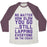 Virgin Teez  Baseball Tee Unisex Tri-Blend Baseball Tee / small / Oatmeal / Maroon NO MATTER HOW SLOW UNISEX TRI-BLEND BASEBALL TEE