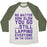 Virgin Teez  Baseball Tee Unisex Tri-Blend Baseball Tee / small / Oatmeal / Moss NO MATTER HOW SLOW UNISEX TRI-BLEND BASEBALL TEE