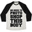 Virgin Teez  Baseball Tee Unisex Tri-Blend Baseball Tee / small / Oatmeal / Black NO NEED TO PHOTOSHOP THIS BODY UNISEX TRI-BLEND BASEBALL TEE