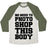 Virgin Teez  Baseball Tee Unisex Tri-Blend Baseball Tee / small / Oatmeal / Moss NO NEED TO PHOTOSHOP THIS BODY UNISEX TRI-BLEND BASEBALL TEE