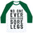 Virgin Teez  Baseball Tee Unisex Classic Baseball Tee / x-small / White/Dark Green NO ONE EVER DIED FROM SORE LEGS UNISEX CLASSIC BASEBALL TEE