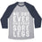 Virgin Teez  Baseball Tee Unisex Tri-Blend Baseball Tee / small / Athletic Gray / Navy NO ONE EVER DIED FROM SORE LEGS UNISEX TRI-BLEND BASEBALL TEE