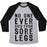 Virgin Teez  Baseball Tee Unisex Tri-Blend Baseball Tee / small / Athletic Gray / Black NO ONE EVER DIED FROM SORE LEGS UNISEX TRI-BLEND BASEBALL TEE