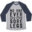 Virgin Teez  Baseball Tee Unisex Tri-Blend Baseball Tee / small / Athletic Gray / Navy NO ONE EVER DIED FROM SORE LEGS UNISEX TRI-BLEND BASEBALL TEE