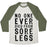 Virgin Teez  Baseball Tee Unisex Tri-Blend Baseball Tee / small / Oatmeal / Moss NO ONE EVER DIED FROM SORE LEGS UNISEX TRI-BLEND BASEBALL TEE