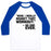 Virgin Teez  Baseball Tee Unisex Classic Baseball Tee / x-small / White/Blue NO ONE EVER REGRETTED WORKING OUT UNISEX CLASSIC BASEBALL TEE