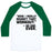 Virgin Teez  Baseball Tee Unisex Classic Baseball Tee / x-small / White/Dark Green NO ONE EVER REGRETTED WORKING OUT UNISEX CLASSIC BASEBALL TEE