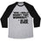 Virgin Teez  Baseball Tee Unisex Tri-Blend Baseball Tee / small / Athletic Gray / Black NO ONE EVER REGRETTED WORKING OUT UNISEX TRI-BLEND BASEBALL TEE