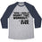 Virgin Teez  Baseball Tee Unisex Tri-Blend Baseball Tee / small / Athletic Gray / Navy NO ONE EVER REGRETTED WORKING OUT UNISEX TRI-BLEND BASEBALL TEE