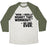 Virgin Teez  Baseball Tee Unisex Tri-Blend Baseball Tee / small / Oatmeal / Moss NO ONE EVER REGRETTED WORKING OUT UNISEX TRI-BLEND BASEBALL TEE