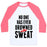 Virgin Teez  Baseball Tee Unisex Classic Baseball Tee / x-small / White/Neon Pink NO ONE HAS EVER DROWNED IN SWEAT UNISEX CLASSIC BASEBALL TEE