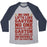 Virgin Teez  Baseball Tee Unisex Tri-Blend Baseball Tee / small / Athletic Gray / Navy NO ONE LIFTS LIKE GASTON PARODY UNISEX TRI-BLEND BASEBALL TEE